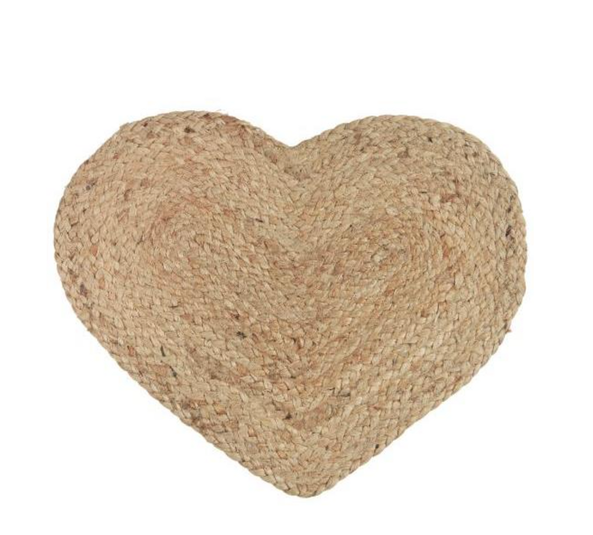Set de table en jute - Cœur
