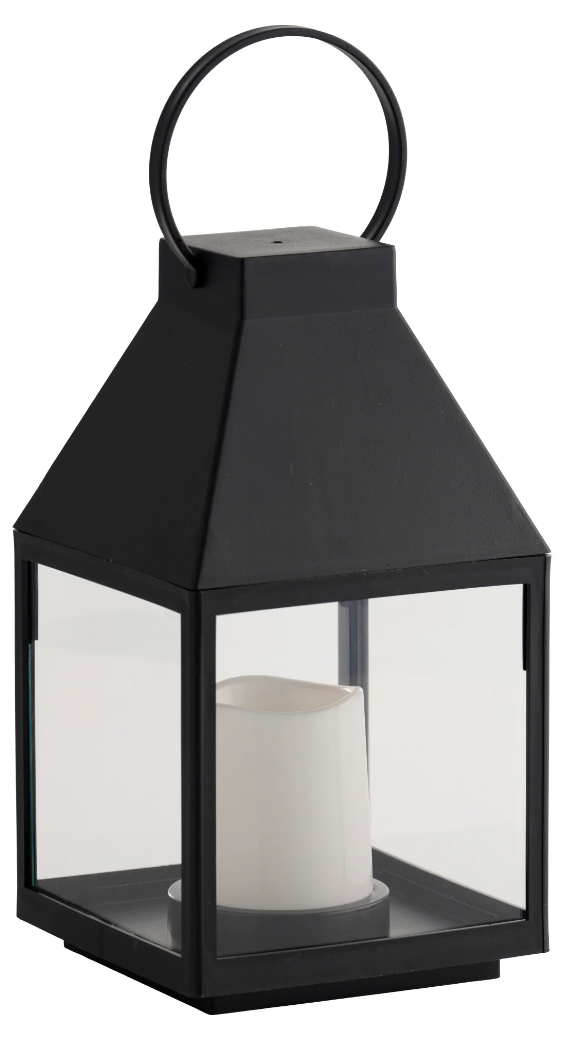 Lanterne avec bougie bloc LED