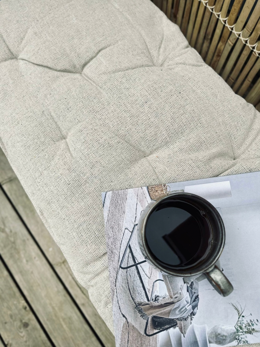 Coussin de matelas SKAGEN – 45×150 Naturel