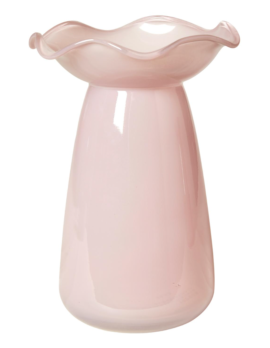 Vase pour jacinthe avec bord fleuri - Rose