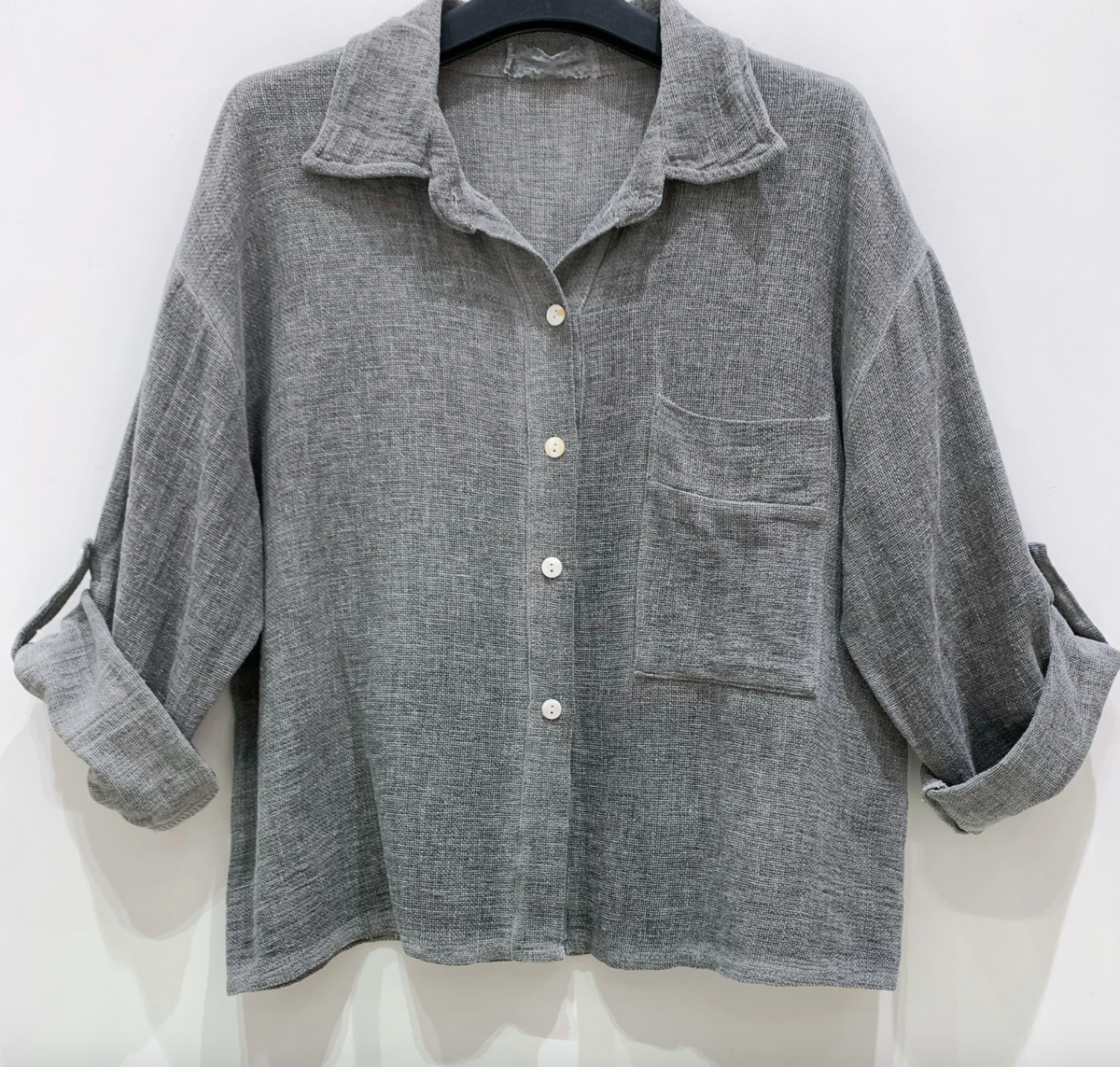 Chemise Milla - Mélange de lin Stone