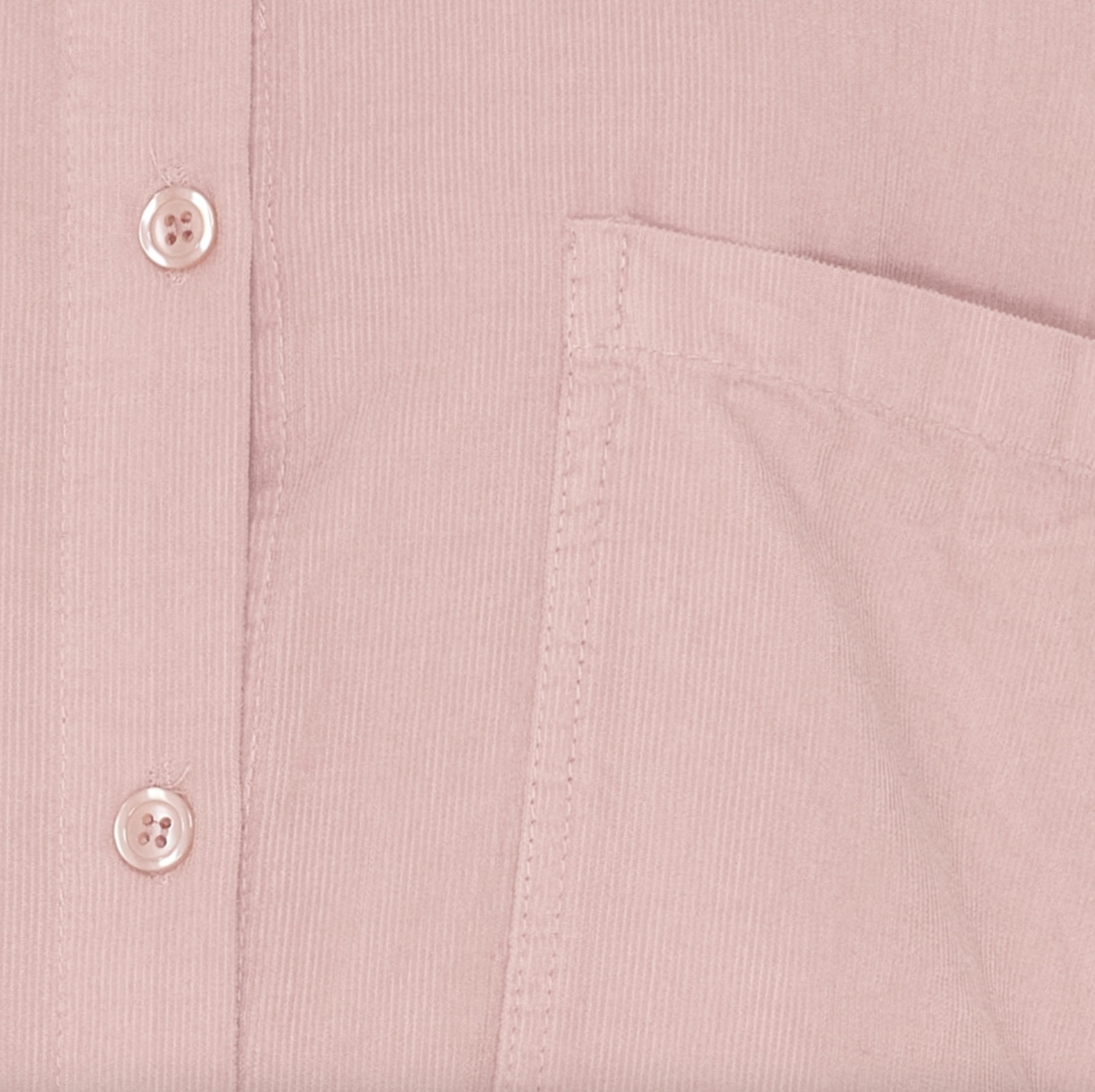 Chemise en velours côtelé bébé - Rose