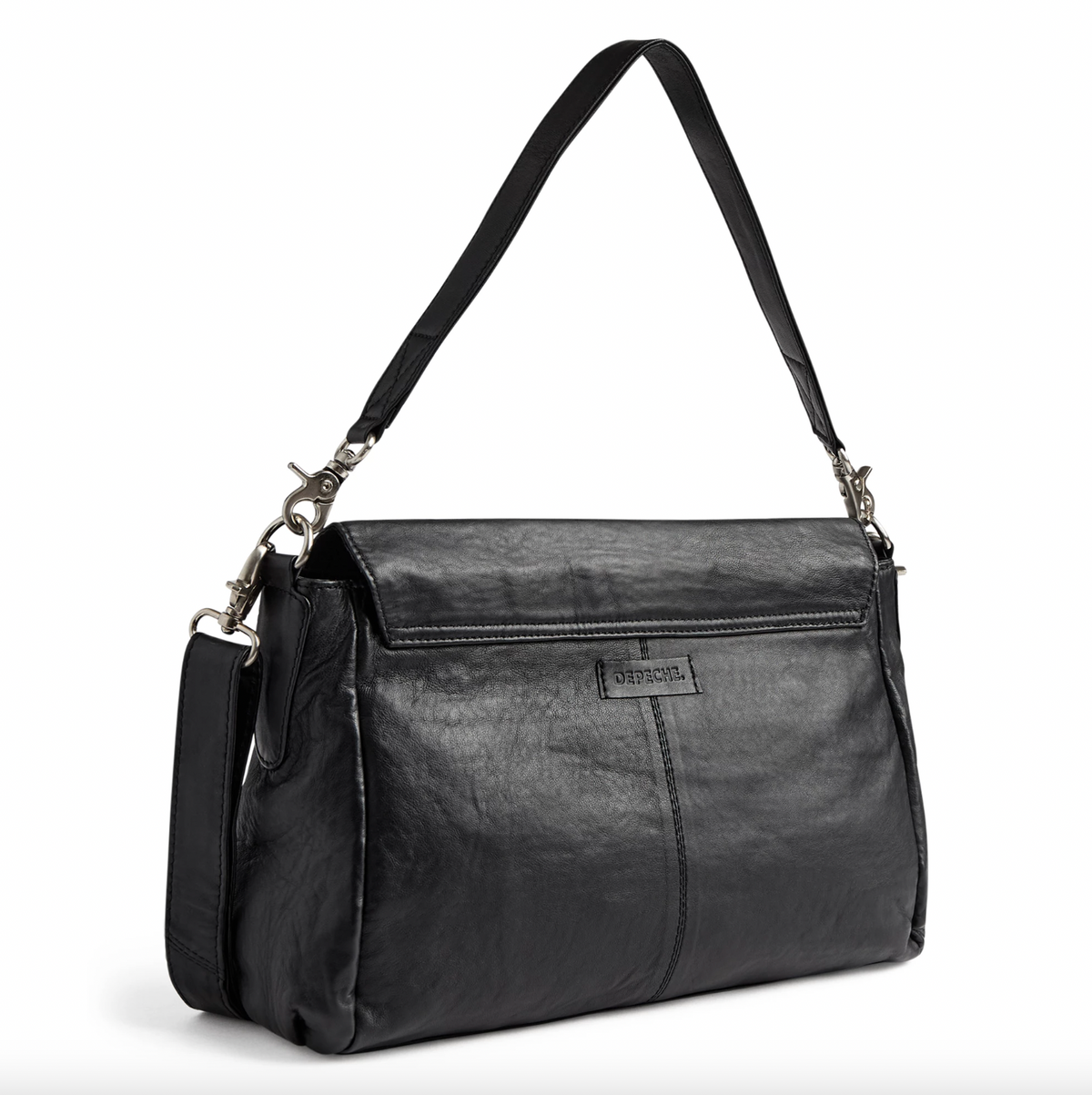 Sac bandoulière Mally - Black leather