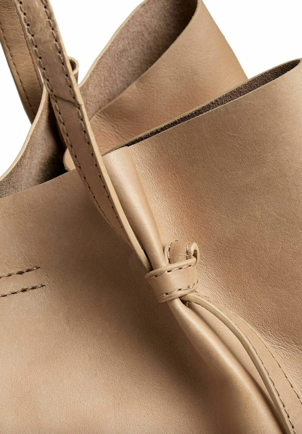 Shopper en cuir souple - Sable
