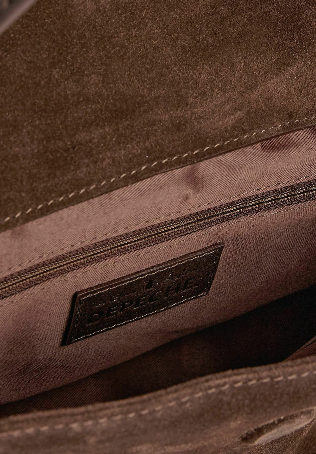 Sac à main en daim choco