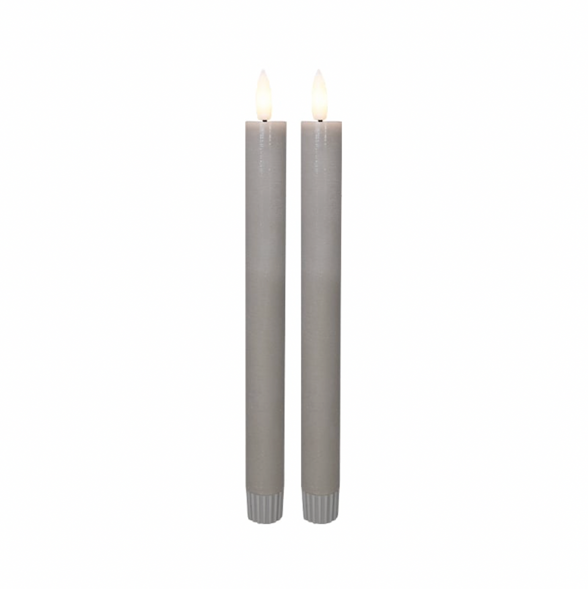Bougie LED - Gris 22,5 cm