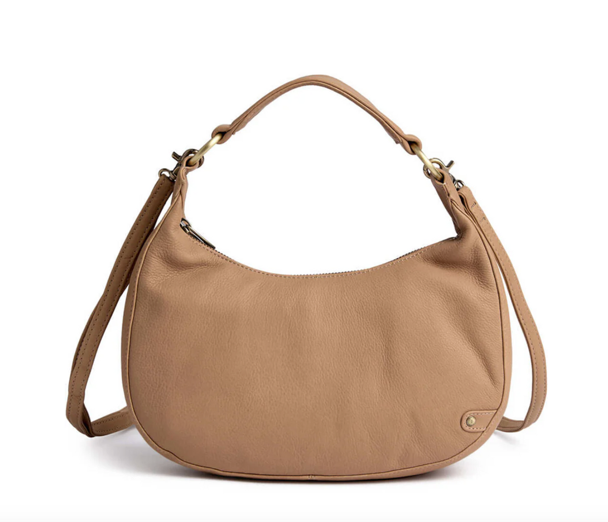Sac crossover / sac à main élégant - Camel