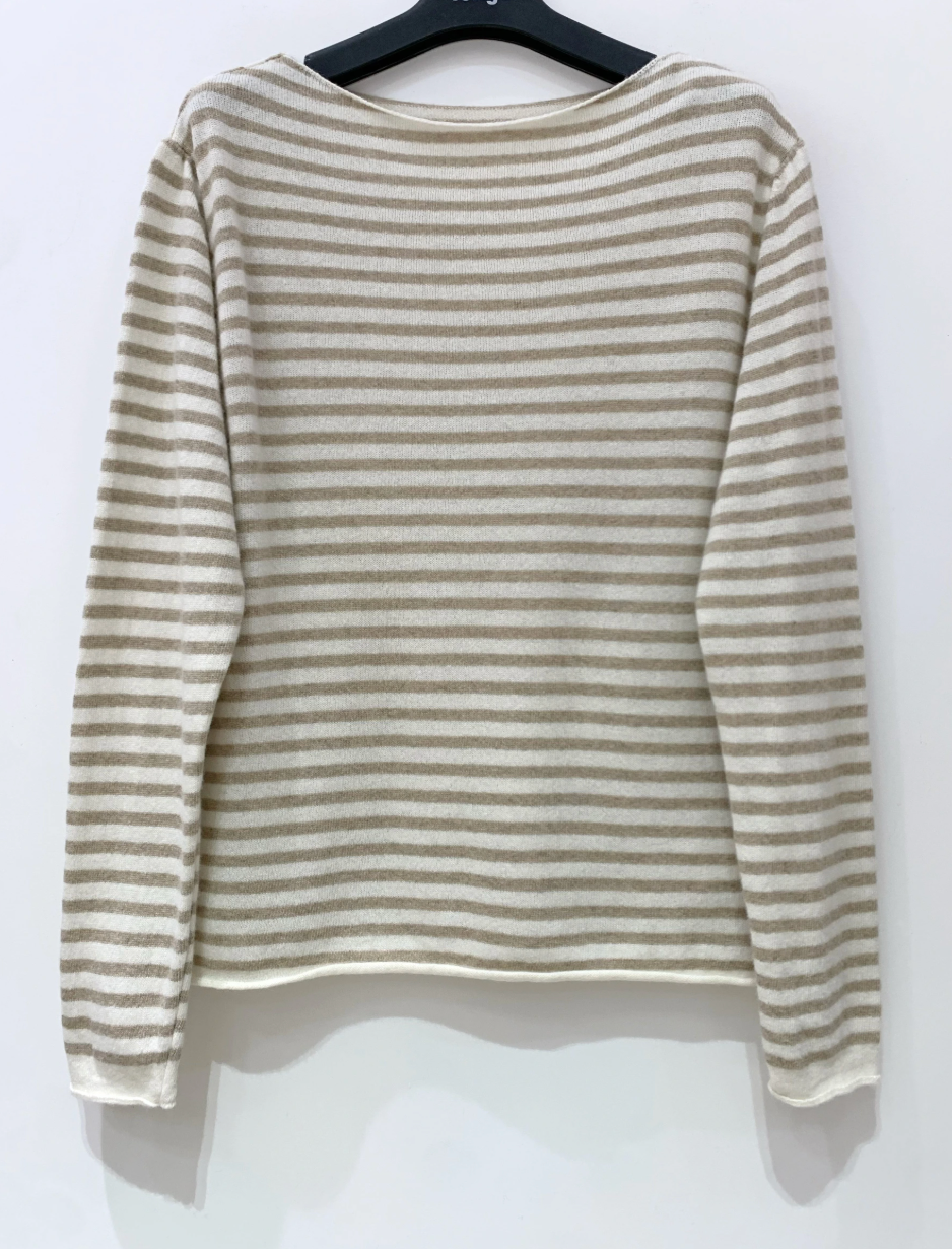 Pull en mélange de cachemire - Beige