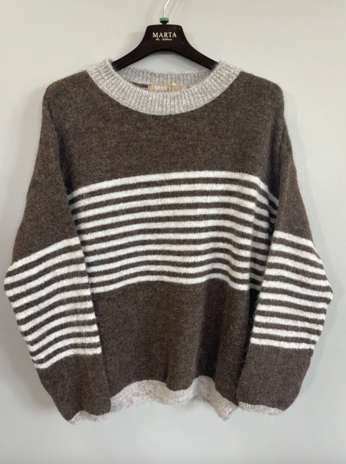 Pull Sicilia choco – Pull à rayures