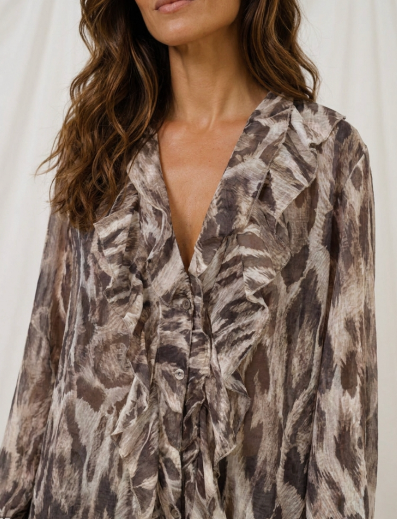 Blouse Pistacia leopard