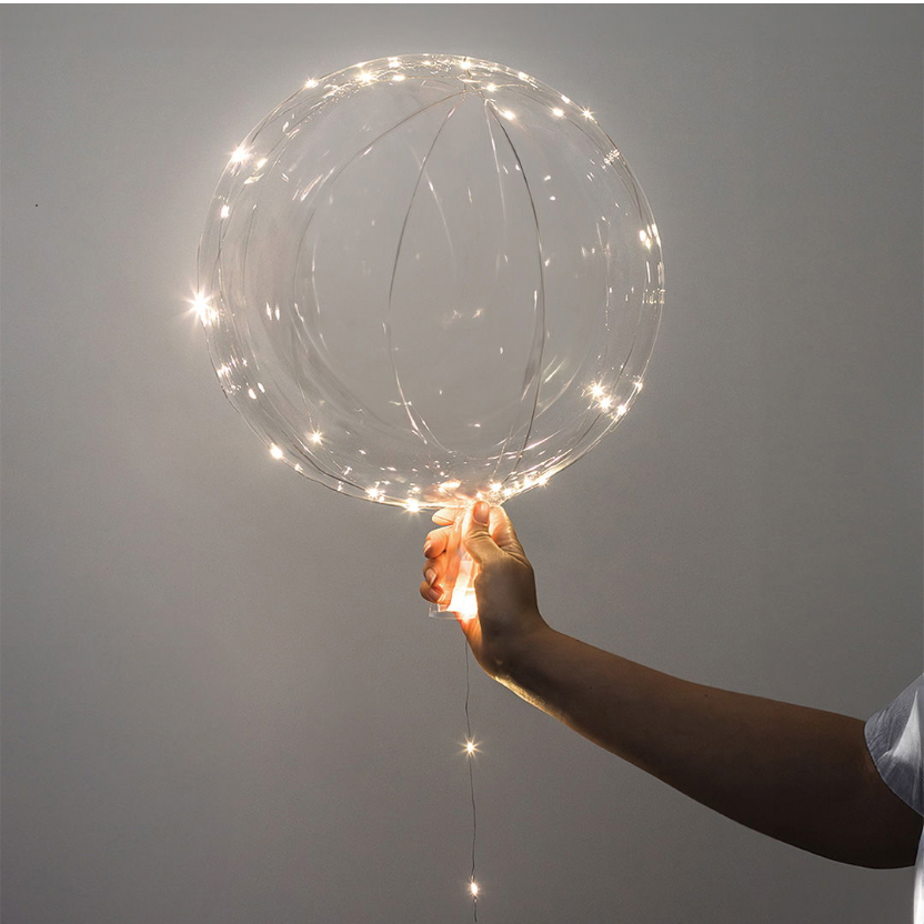 Ballons LED - lot de 10 (lumière blanc chaud)