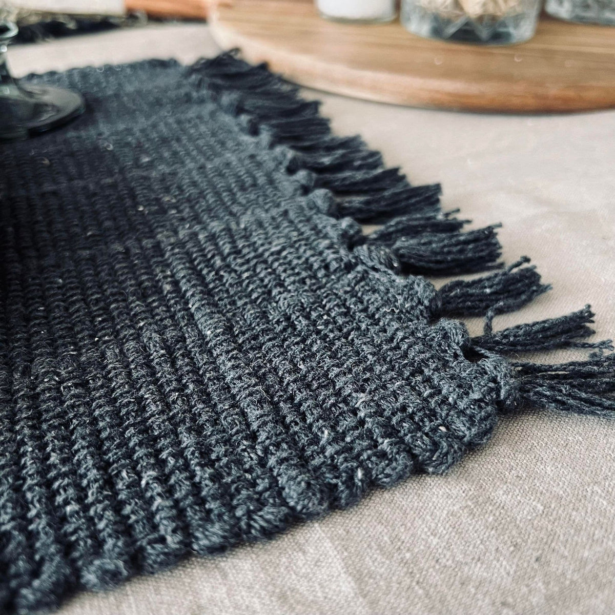 Dækkeserviet Koks - Recycling Cotton - VIAMAJA.DK
