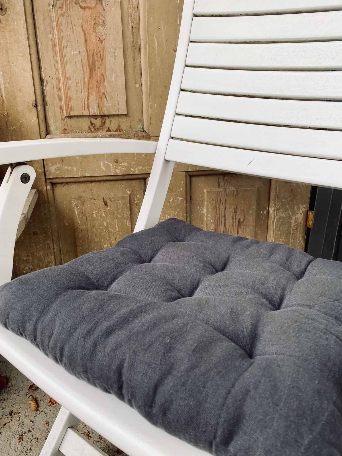 Futon hynde i hør – koksgrå - VIAMAJA.DK