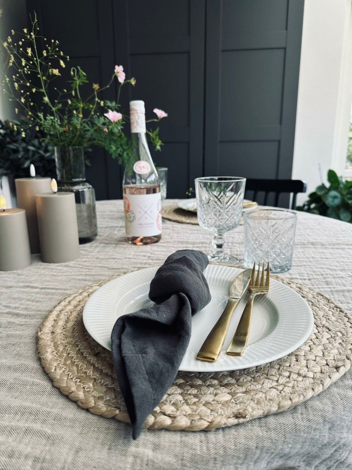 Plaid vævet med kork – Nature mix - VIAMAJA.DK