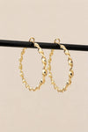 Boucles d’oreilles Jenna Hoops plaquées or 18K