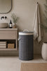 Panier à linge en bambou - Gris