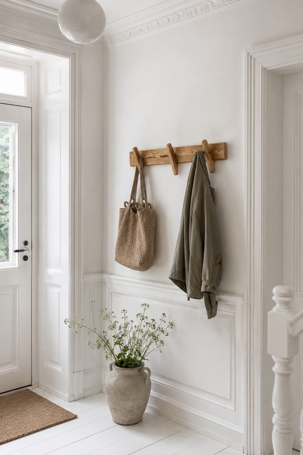 Porte-manteaux - Chêne 5 hooks