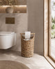 Panier avec porte-papier toilette – Naturel clair
