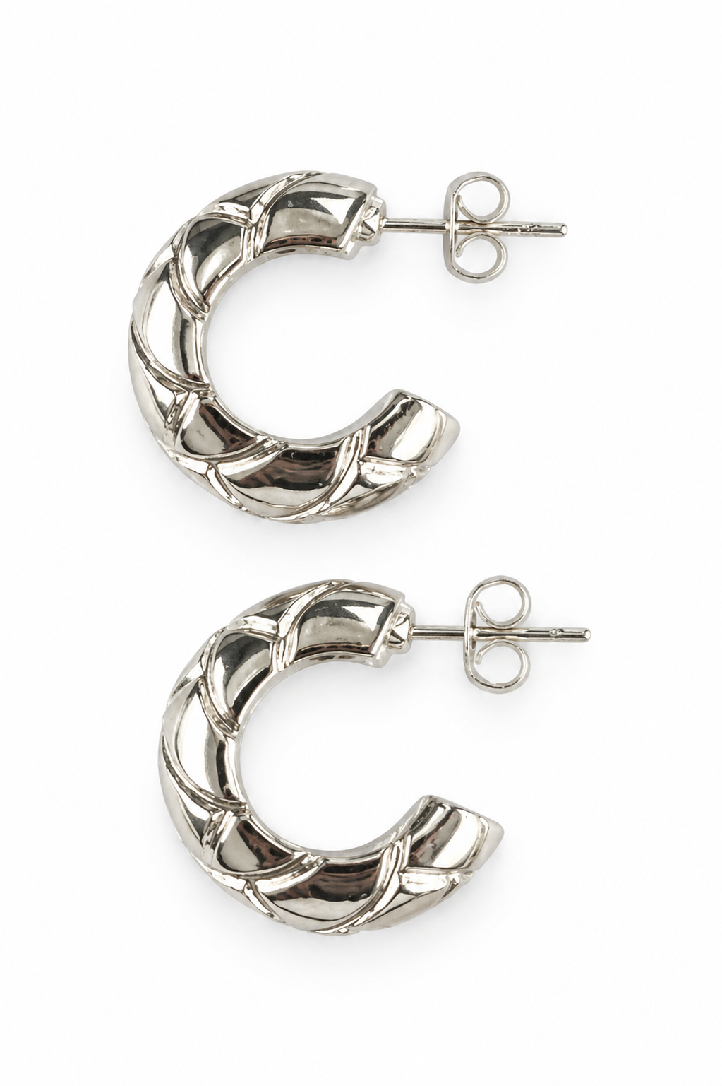 Boucles d’oreilles Florence plaqué argent