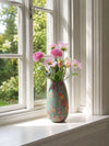 Vase Flower print 25 cm - Vert