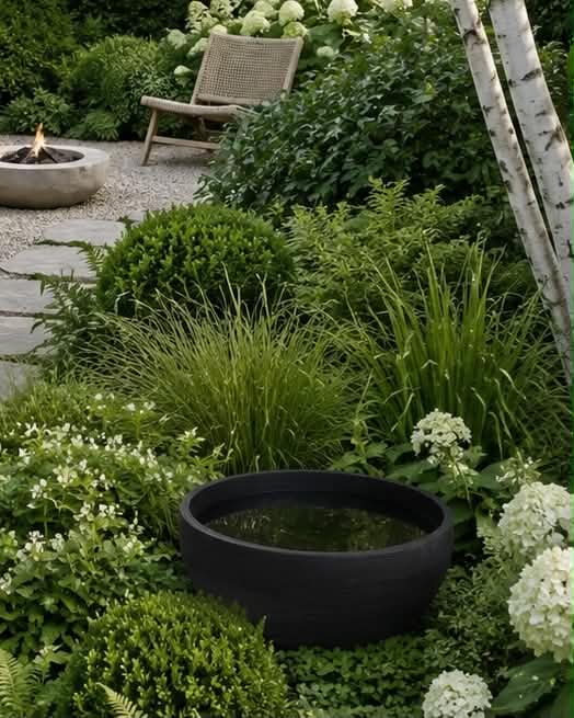 Bassine miroir black garden