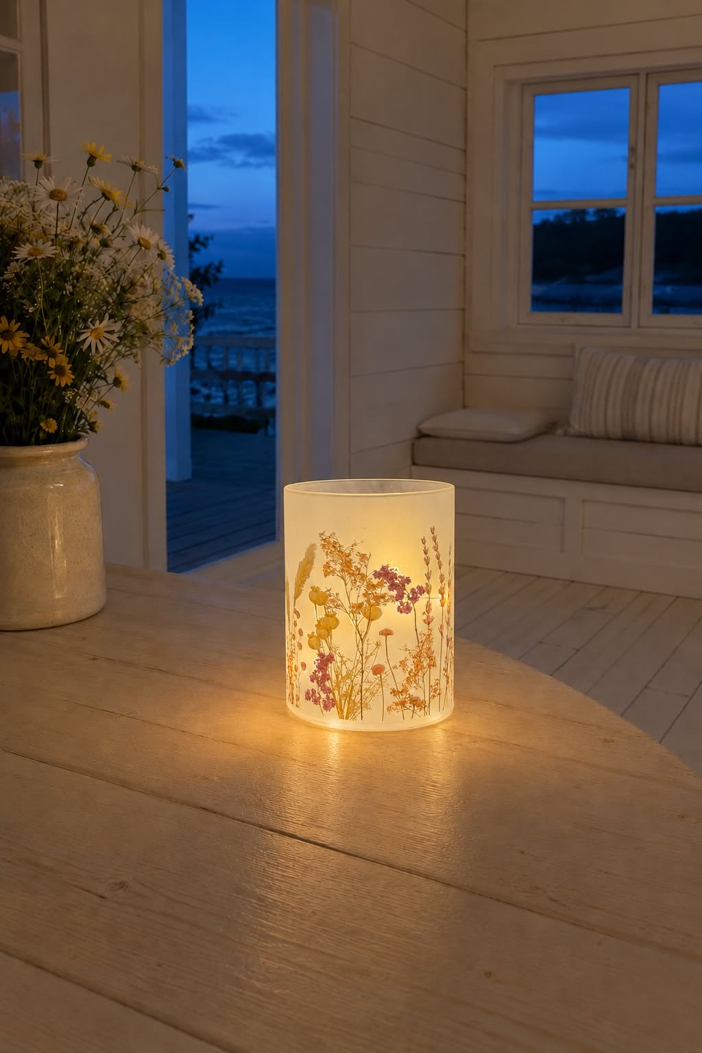 Lumière FLORA - Rose / Jaune