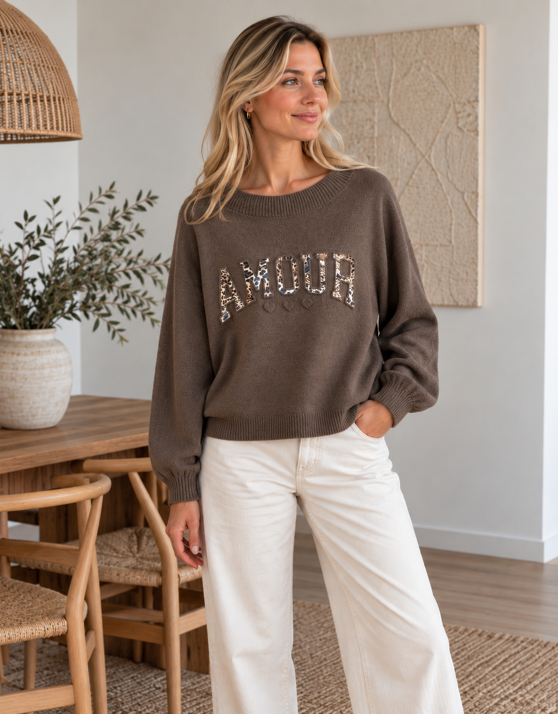 Pull en maille Miretta – Léopard