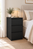 Table de chevet 3 tiroirs - Black