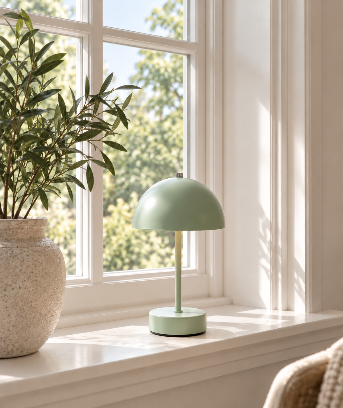 Lampe de table à commande tactile - Verte