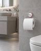 Porte-rouleau de papier toilette Mafalda – Chrome et blanc