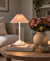 Lampe de table à poser Touch Plissé - Rose