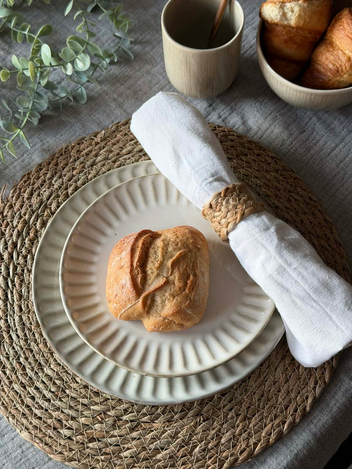 Set de table en herbes marines - Naturel