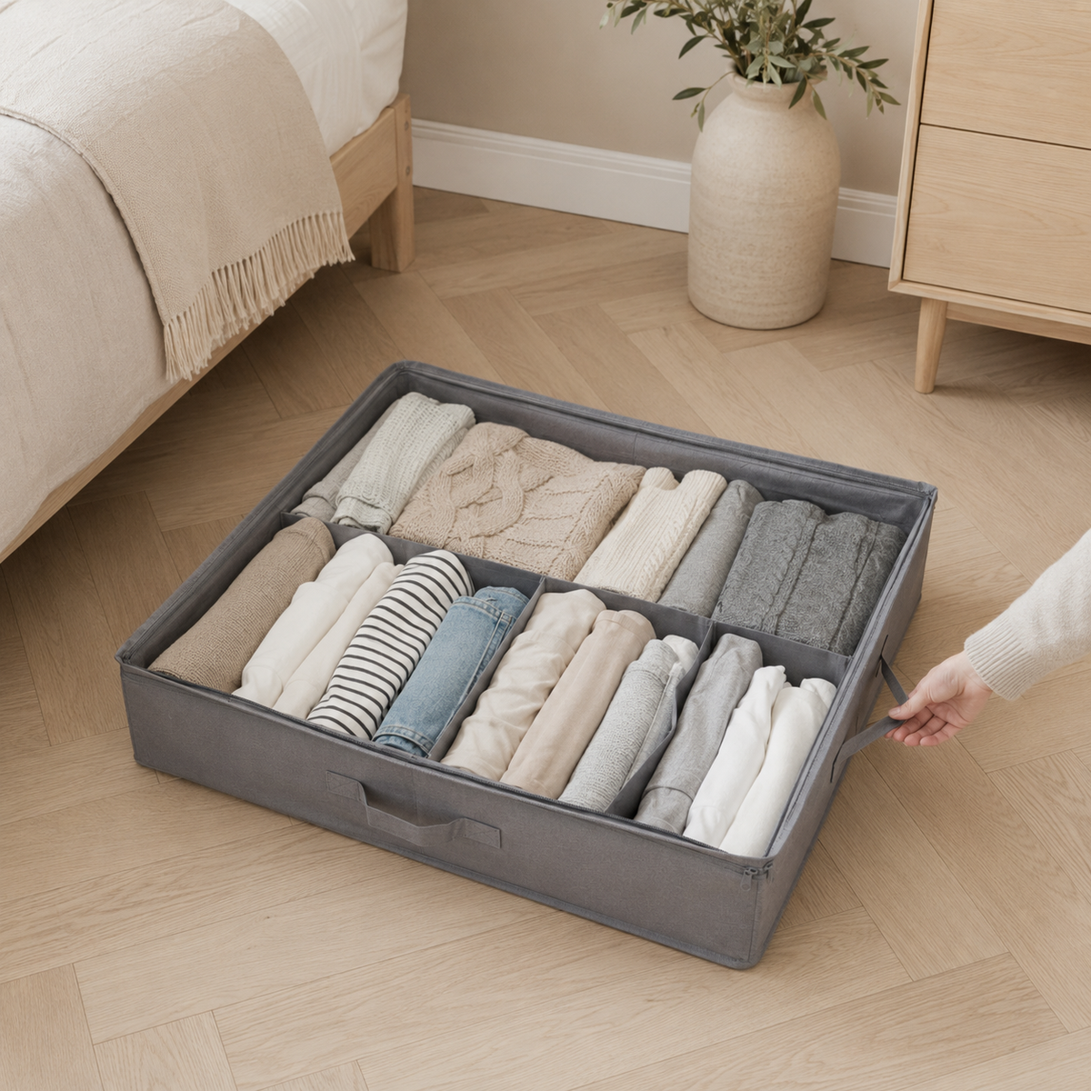 Rangement compartimenté - lot de 2