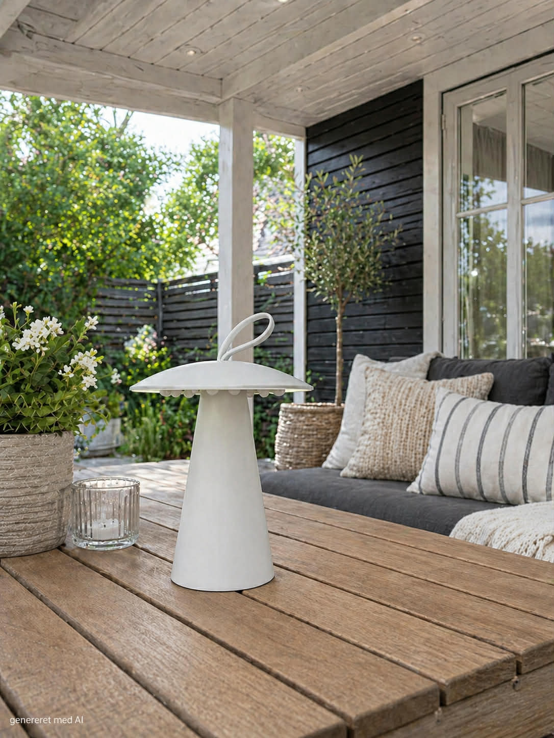 Lampe de table LED rechargeable – Blanche - Utilisable en intérieur et en extérieur