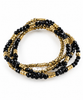 Bracelet MICHELLE Black / Pearl - 5 pcs