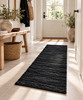 Tapis en cuir noir – 70×140