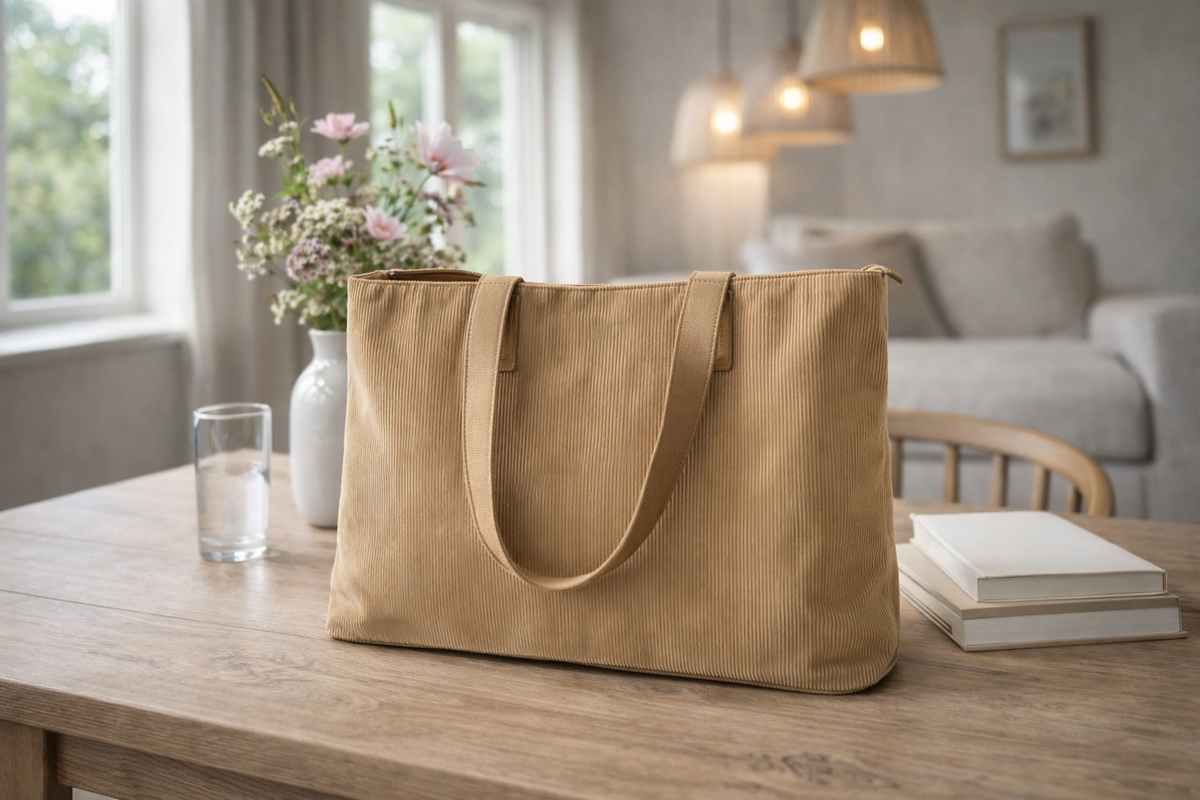 Shopper Velours - Tan