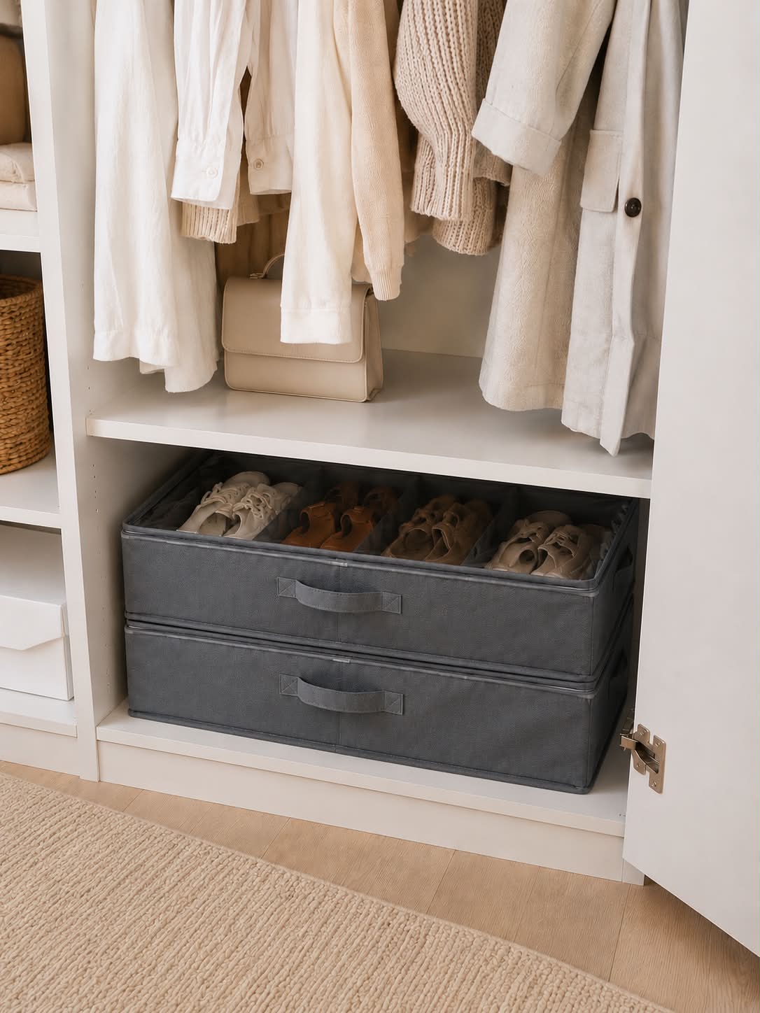 Rangement compartimenté - lot de 2