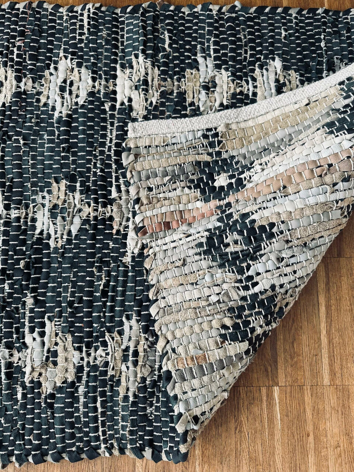 Tapis de sol en cuir tressé – 60x90 cm