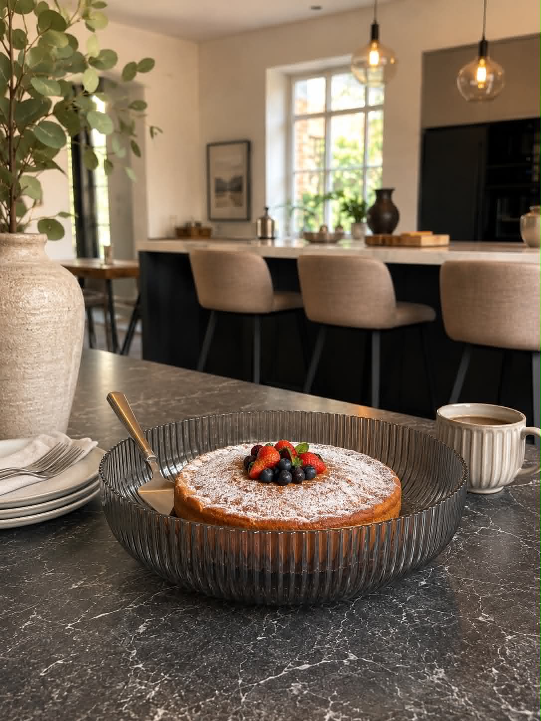 Plateau pour déco ou aliments - Gris