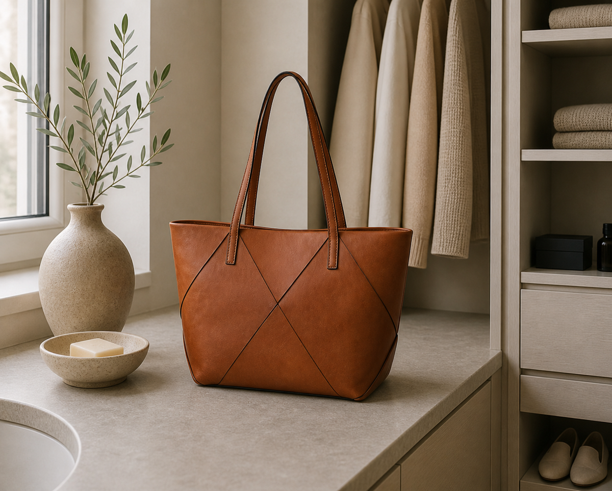 Sac bandoulière Olia cognac