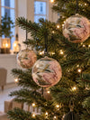 Boule de Noël - métal flower