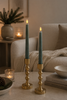 Bougie LED conique - Verte 24,5 cm