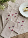Serviettes de table avec drapeaux norvégiens – 4 pcs