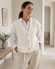 Cardigan à manches courtes - White