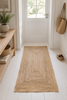 Tapis en jute tressé naturel - 70x140cm