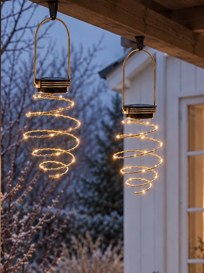 Spirale GOLDEN avec panneaux solaires - 2 pcs.