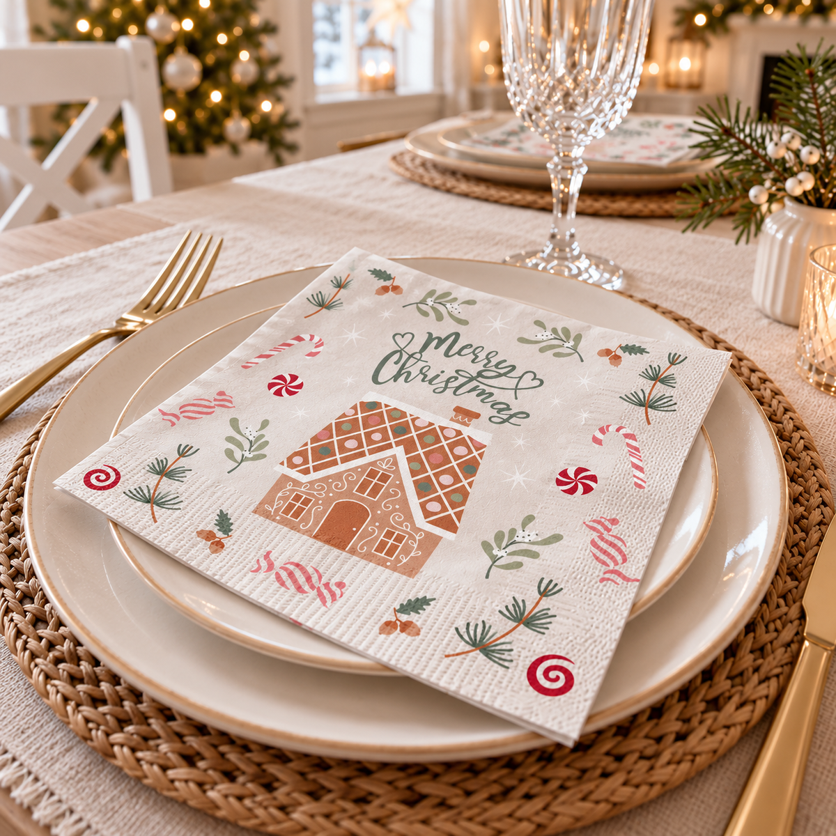 Serviettes 20 pièces – Gingerbread