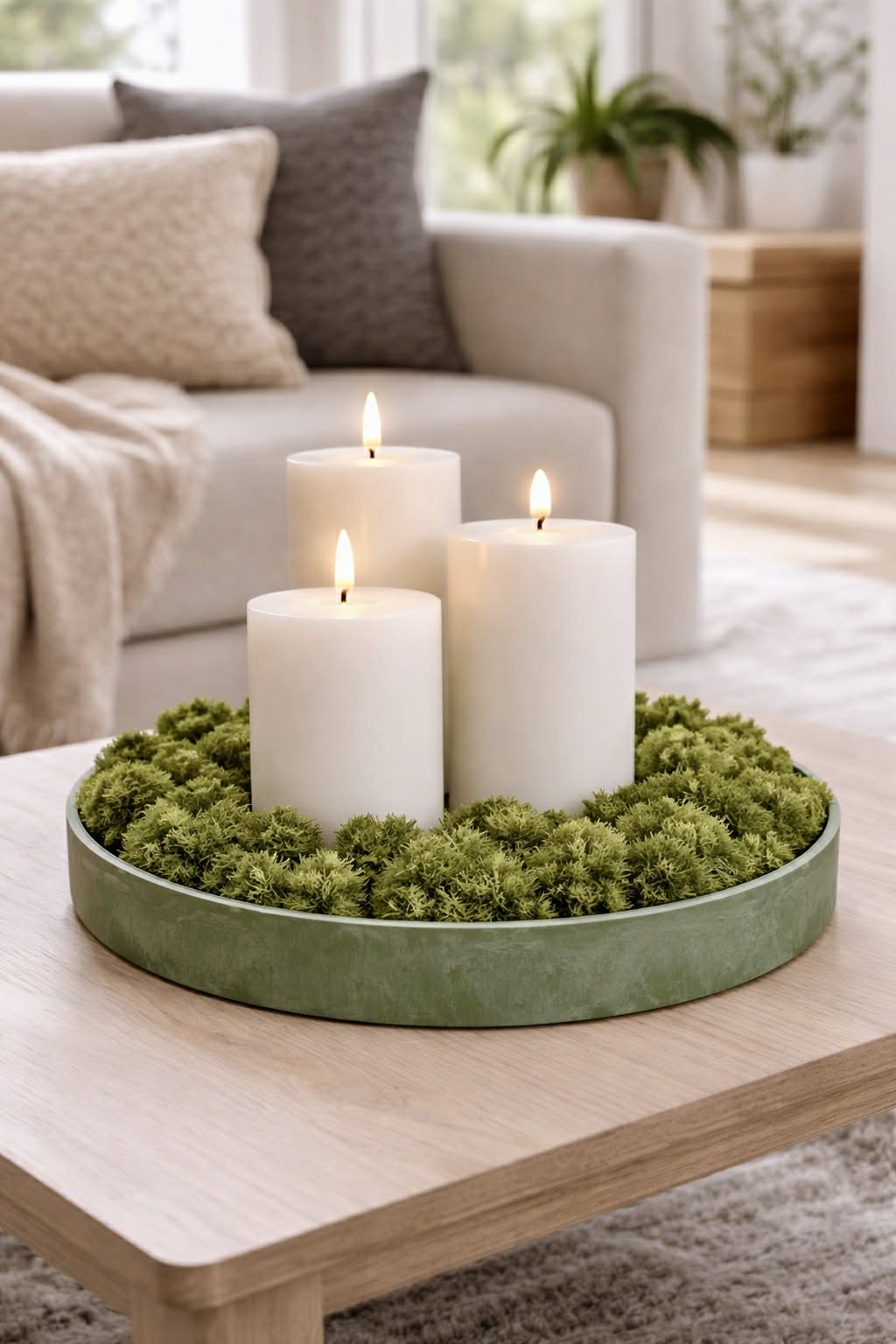 Plateau effet béton – Grand vert