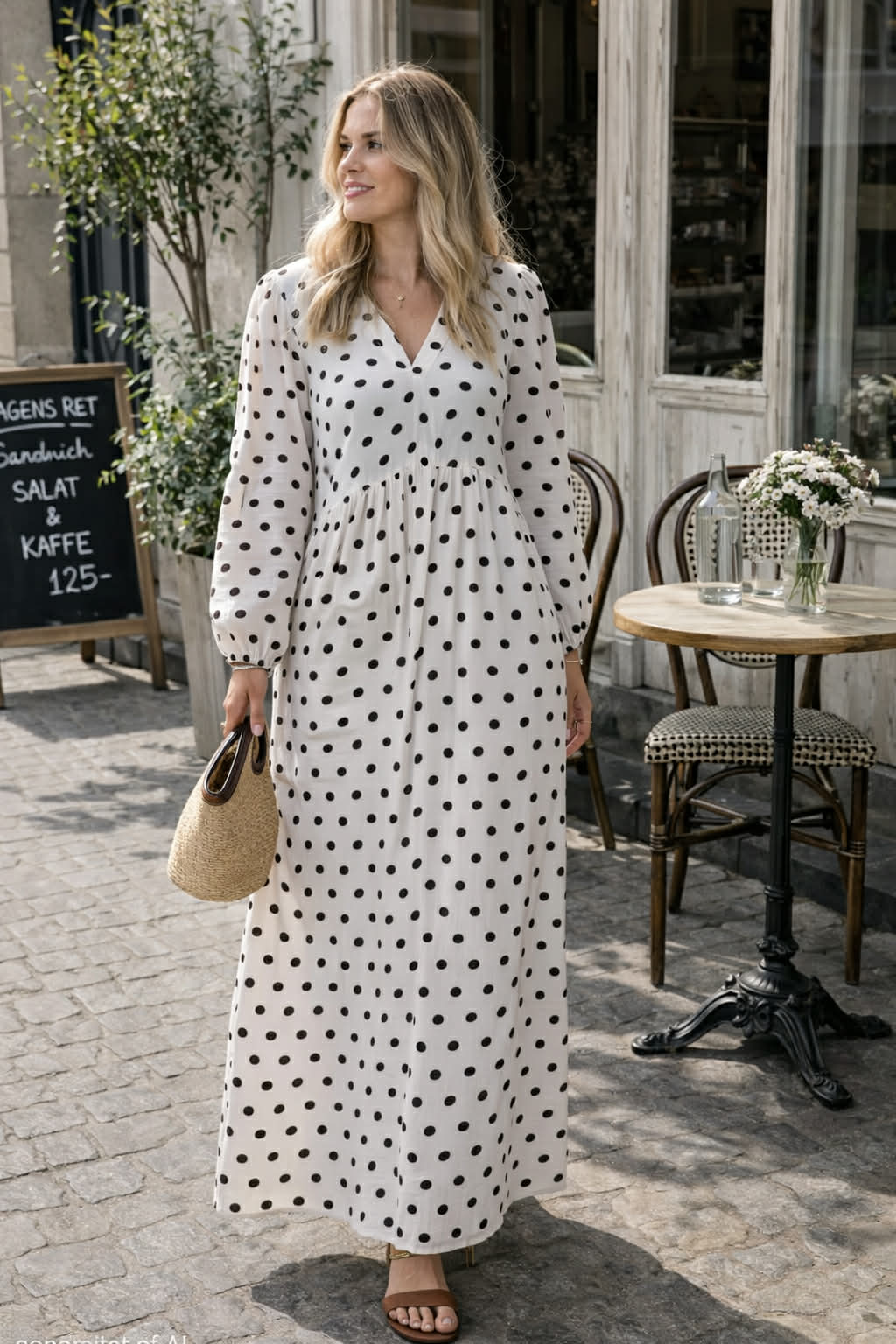 Robe Melina - Dot beige